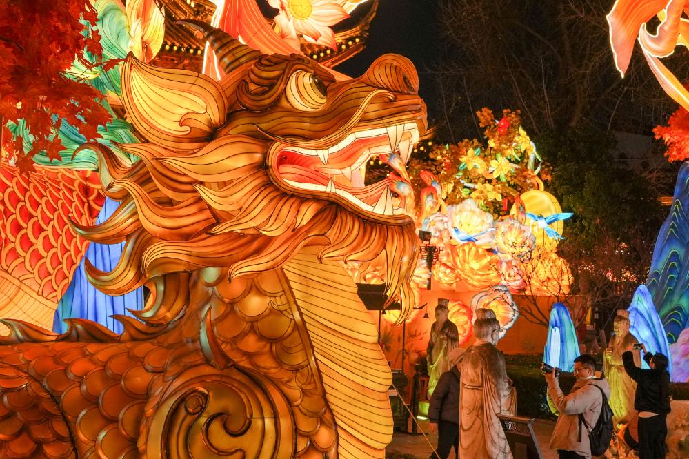 江苏南京:灯彩亮 迎新年